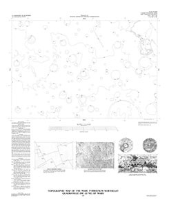 TOPOGRAPHIC MAP MARE TYRRHENUM NE MARS