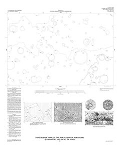 TOPOGRAPHIC MAP SINUS SABAEUS NE MARS