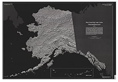 SET, ALASKA DIGITAL SHADED RELIEF, AK