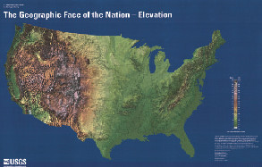 GEOGRAPHIC FACE OF THE NATION ELEVATION