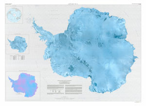 SATELLITE IMAGE MAP OF ANTARCTICA