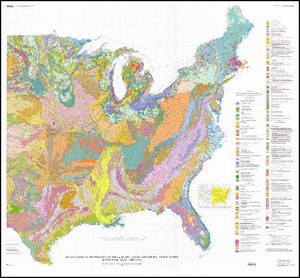 SURFICIAL DEPOSITS IN EASTERN CENTRAL US
