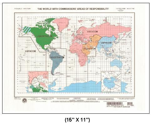 WORLD COMMANDERS'; AREAS RESPONSIBILITY