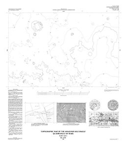 TOPOGRAPHIC MAP AMAZONIS SW QUAD MARS
