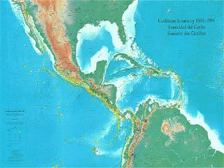 CARIBBEAN SEISMICITY, 1900-1994