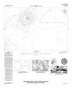 TOPOGRAPHIC MAP THARSIS SE QUAD MARS