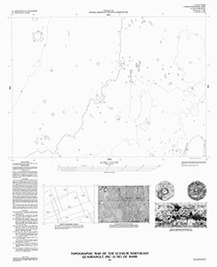TOPOGRAPHIC MAP ELYSIUM NE QUAD MARS