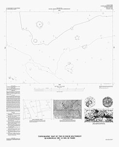 TOPOGRAPHIC MAP ELYSIUM SW QUAD MARS