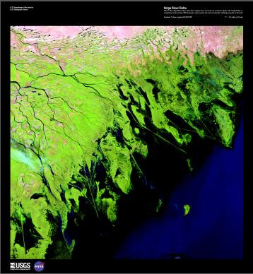 EARTH AS ART (EAA) VOLGA RIVER DELTA