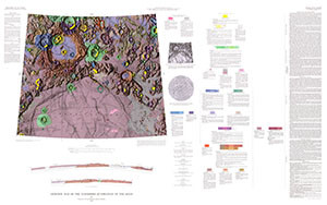 GEOLOGIC CLEOMEDES QUADRANGLE THE MOON