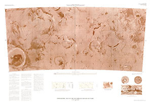 TOPOGRAPHIC MAP ERYTHRAEUM REGION MARS
