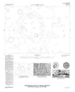 TOPOGRAPHIC MAP ARABIA NE QUAD MARS