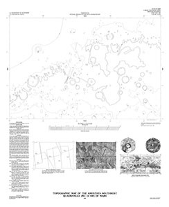 TOPOGRAPHIC MAP AMENTHES SW QUAD MARS