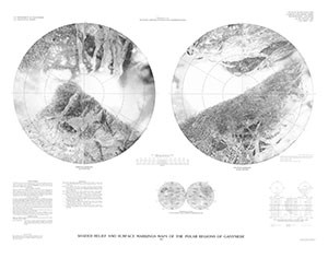 SHADED RELIEF SURFACE MARKINGS GANYMEDE