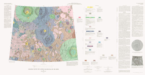 GEOLOGIC MAP GEMINUS QUADRANGLE THE MOON
