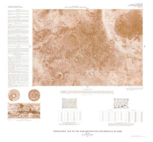 TOPO MAP MARGARITIFER SINUS QUAD MARS