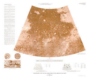 TOPO MAP MARE ACIDALIUM QUADRANGLE MARS