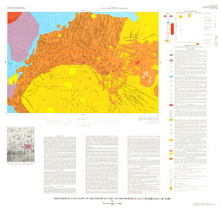 MAP LAVA FLOWS PHOENICIS LACUS NE MARS