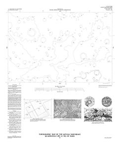 TOPOGRAPHIC MAP IAPYGIA NE QUAD MARS