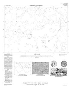 TOPOGRAPHIC AEOLIS SE QUADRANGLE MARS
