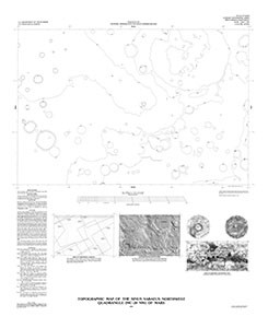 TOPOGRAPHIC MAP SINUS SABAEUS NW MARS