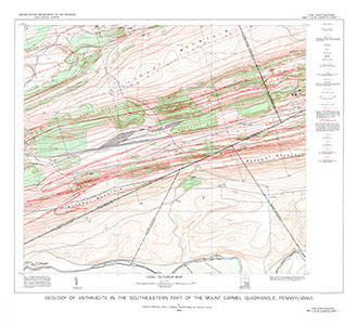 MOUNT CARMEL SE, GEOLOGY ANTHRACITE, PA