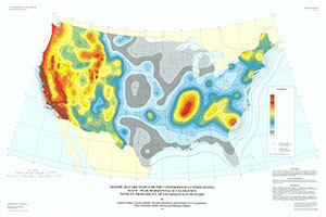 SEISMIC-HAZARD CONTERMINOUS US; MAP B