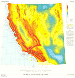 SEISMIC-HAZARD MAPS CA, NV, AZ, UT MAP C
