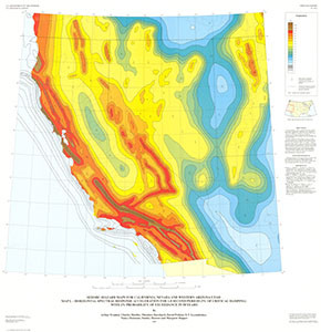 SEISMIC-HAZARD MAPS CA, NV, AZ, UT MAP L