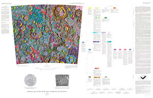 GEOLOGIC MAP RUPES ALTAI QUAD THE MOON