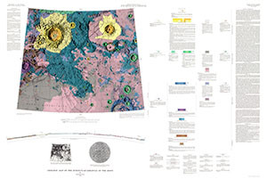 GEOLOGIC MAP OF EUDOXUS QUADRANGLE MOON