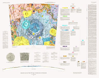 GEOLOGIC MAP PETAVIUS QUAD OF THE MOON