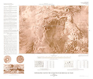 TOPOGRAPHIC LUNAE PALUS QUADRANGLE MARS