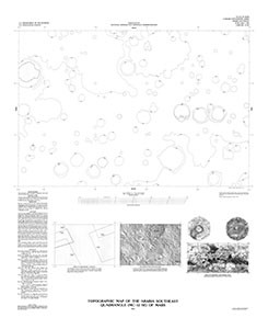 TOPOGRAPHIC MAP ARABIA SE QUAD MARS