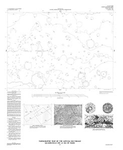TOPOGRAPHIC IAPYGIA SE QUADRANGLE MARS