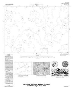 TOPOGRAPHIC MAP MEMNONIA SW QUAD MARS