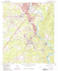 LANETT SOUTH, AL-GA HISTORICAL MAP GEOPD
