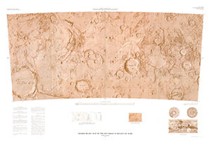 SHADED RELIEF ERYTHRAEUM REGION OF MARS