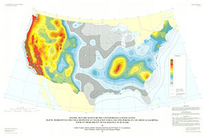 SEISMIC-HAZARD MAP CONTERMINOUS US,  H