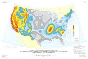 SEISMIC-HAZARD MAP CONTERMINOUS US,  I
