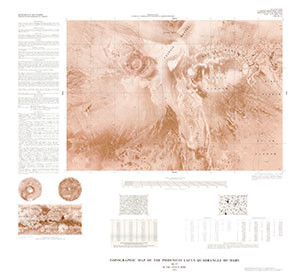 TOPO MAP PHOENICUS LACUS QUADRANGLE MARS