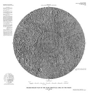 SHADED RELIEF MARE ORIENTALE AREA MOON