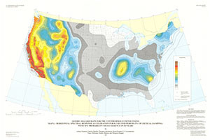 SEISMIC-HAZARD MAP CONTERMINOUS US,  G