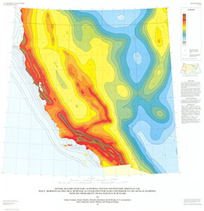 SEISMIC-HAZARD MAPS CA, NV, AZ, UT MAP J