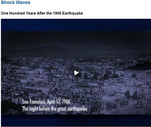 SHOCK WAVES AFTER THE1906 EARTHQUAKE