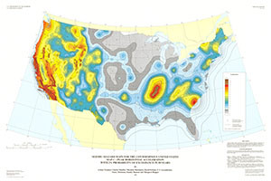 SEISMIC-HAZARD CONTERMINOUS US; MAP C