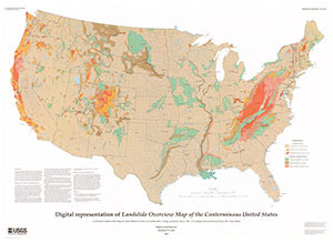 DIGITAL LANDSLIDE OVERVIEW MAP OF US