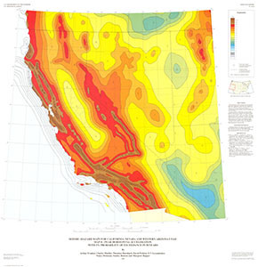 SEISMIC-HAZARD MAPS CA, NV, AZ, UT MAP B