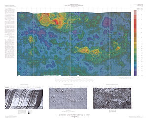 ALTIMETRIC & SHADED RELIEF MAP OF VENUS