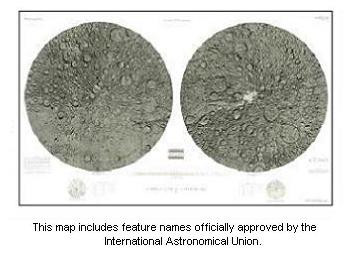 RELIEF/SURFACE MARKING LUNAR POLAR REGN